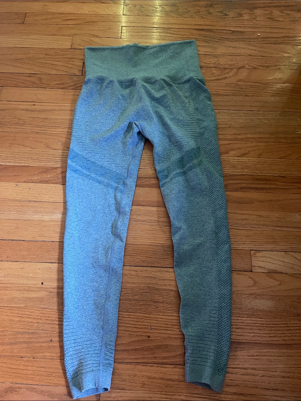 LuLaRoe Kids High-Waist Olive Green Seamless Leggings